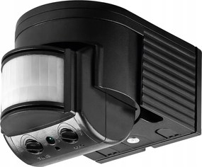 Infravörös mozgásérzékelő hatótávolság 12m IP44 Fekete