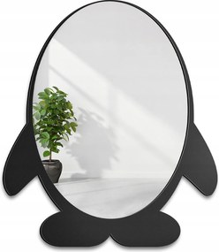 Gyerek dekorációs tükör fekete keretben mdf Pingvin 70x81