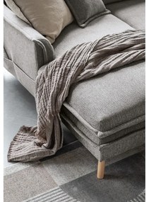 Szürke kinyitható sarokkanapé (jobb oldali-U alakú) Charming Charlie – Miuform