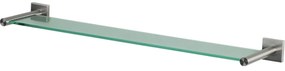 Spirella Nyo 60 cm fali üvegpolc, csiszoltrozsdamentes acél, 60 cm