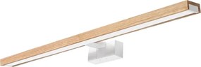 Brilagi - LED fürdőszobai tükörvilágítás 3 az 1-ben WOODY MIRROR LED/15W/230V IP44 fehér/tölgy