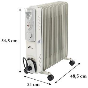 Norde 11 tagos olajradiátor 1000W/1500W/2500W