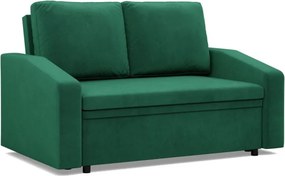 Zeus kanapé, bársony, hab töltet, döntött kartámasz, zöld