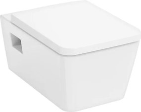 Hansgrohe EluPura Original Q wc soft close ülőkével felakasztható fehér fényes felülettel hátsó kifolyással 61182450