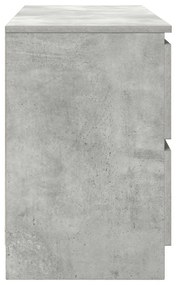 betonszürke szerelt fa TV-szekrény 100x35x54 cm