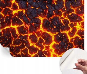 Fotótapéta Fali tapéta Hálószobába és Nappaliba Erős magma 104x70 cm