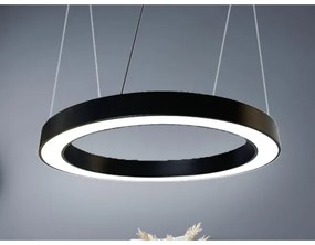 LED Csillár zsinóron LED/50W/230V 4000K átm. 100 cm fekete