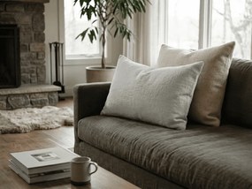 Muszlin párnahuzat PURELY 40x80 cm, világosszürke