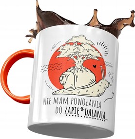 Narancssárga Vicces Bögre Nincs Elhívásom Fénykép Nyomtatással