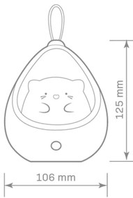 Polux KITTY 326997 Asztali lámpa 1x0,5W/LED 26lm IP20