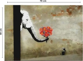 WY116 Banksy vászonkép, 50 x 70 cm