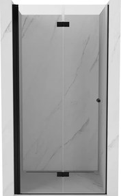 Mexen Mist-F balra nyíló zuhanyajtó, 60 cm, átlátszó, fekete - 8A6-060-000-70-00-L