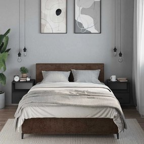 2 db fekete falra szerelhető éjjeliszekrény 40 x 31 x 39,5 cm