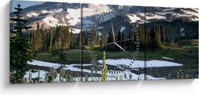 Kép - Mount Rainier (órával) (90x30 cm)