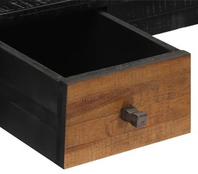 tömör újrahasznosított tíkfa íróasztal 117 x 56,5 x 75 cm