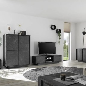 Carrara TV állvány antracit márvány 139cm