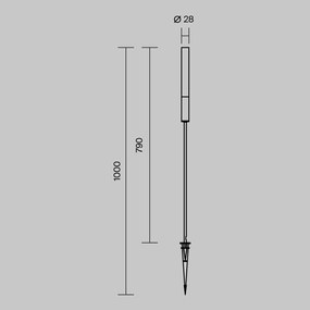 O487FL-L3GF3K1 Flare Alumínium Kültéri állólámpa Szürke Színű LED 3 W 3000 Kelvin 250 Lumen IP54
