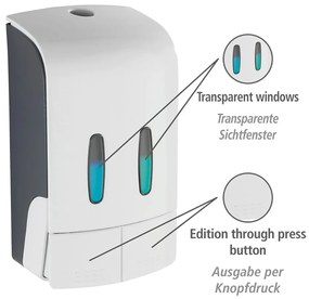 Fehér fali műanyag szappanadagoló 0.96 l Tartas – Wenko