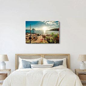Kép - Strand emberekkel (90x60 cm)
