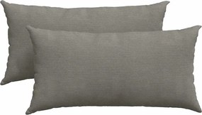 vidaXL Kanapé párnák 2 pcs Világosszürke 80 x 40 cm Bársonyos szövet