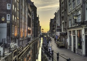 Poszter 29,7x21cm Csatorna Amszterdam városon keresztül 6, Assaf Frank