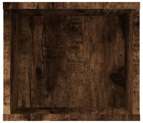 füstös tölgy színű szerelt fa függő TV-szekrény 100x30x26,5 cm