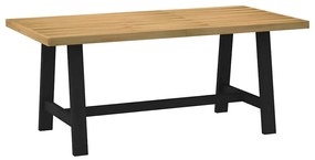 Étkezőasztal NOAIN A alakú lábak 180x90x75 cm tömör fa fenyőfa