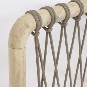 Szürke-natúr színű cédrusfa ágytámla 165x60 cm Aberash – Kave Home