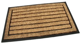Kókuszos tisztítószőnyeg Csíkos 45 x 75 x 2 cm, barna