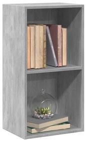 2-szintes betonszürke forgácslap könyvszekrény 40x30x76,5 cm