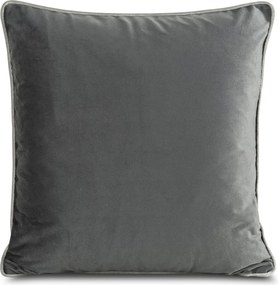 Dekoratív párnahuzat Melia 60x60 acél bársony szegéllyel
