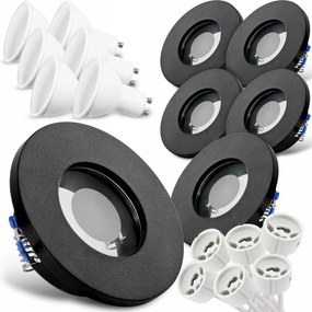 Halogén låmpatest GU10 Hermetikus IP44 foglalat+ Led izzó GU10 5W