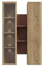 INAR fali polc tölgy/barna