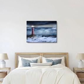 Kép - Világítótorony egy sziklán (70x50 cm)