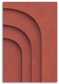 Gario Vászonkép Piros dombormű 3D Méret: 70 x 100 cm