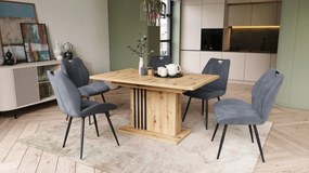 Mazzoni LEONEL Artisan Tölgy - MODERN 180 cm-re BŐVÍTHETŐ ASZTAL!