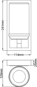Feiss AMALIA FE-AMALIA1-SBATH Fali lámpa 1x3,5W/G9 320LM IP44
