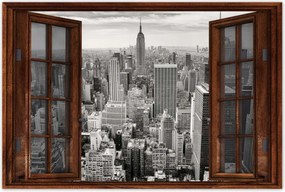 Poszterek 90x60 Manhattan madártávlatból