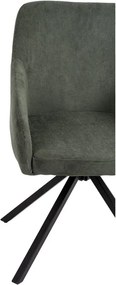 Zöld kárpitozott étkezőfotel Lunio – Bonami Essentials