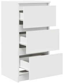 fehér szerelt fa tálalószekrény 37,5x35x76 cm