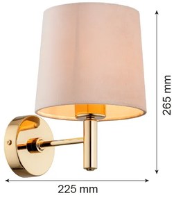 Argon 4727 - Fali lámpa PONTE 1xE27/15W/230V