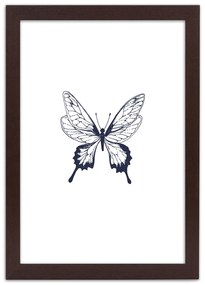 Gario Poszter rajzolt pillangó A keret színe: Keret nélkül, Méret: 30 x 45 cm