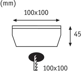 Paulmann 93774 - LED/0,24W IP67 napelemes CUBE 1,2V járólámpa