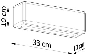 Fali lámpa SUBANI 1xE27/60W/230V