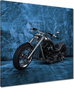Vászonkép 90x90 Kék fal Chopper