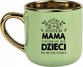 Bögre Zöld 400ml Ajándék Vicces Anyák Napja Anya Vagyok