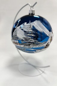 Kék Bomba Téli Tájkép Állványon Ajándék 100