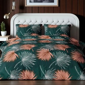 Krepp pamut ágynemű Homa TORRY GREEN 2 részes 140x200 cm