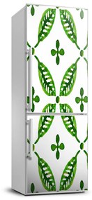 Dekor matrica hűtőre Zöld levelek FridgeStick-70x190-f-95994789