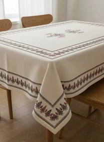 Ethnic asztali futó, krém, 160×220 cm